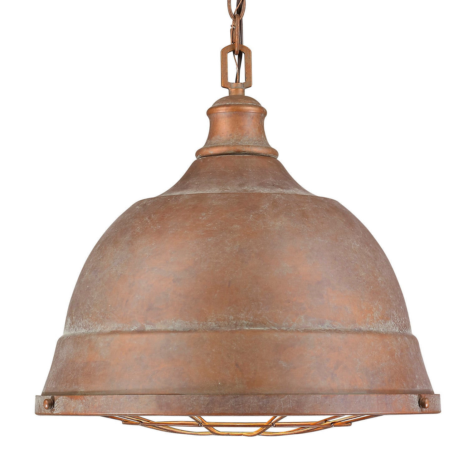 Golden - 7312-L CP - Two Light Pendant - Bartlett - Copper Patina