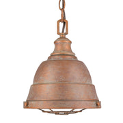 Golden - 7312-S CP - One Light Mini Pendant - Bartlett - Copper Patina