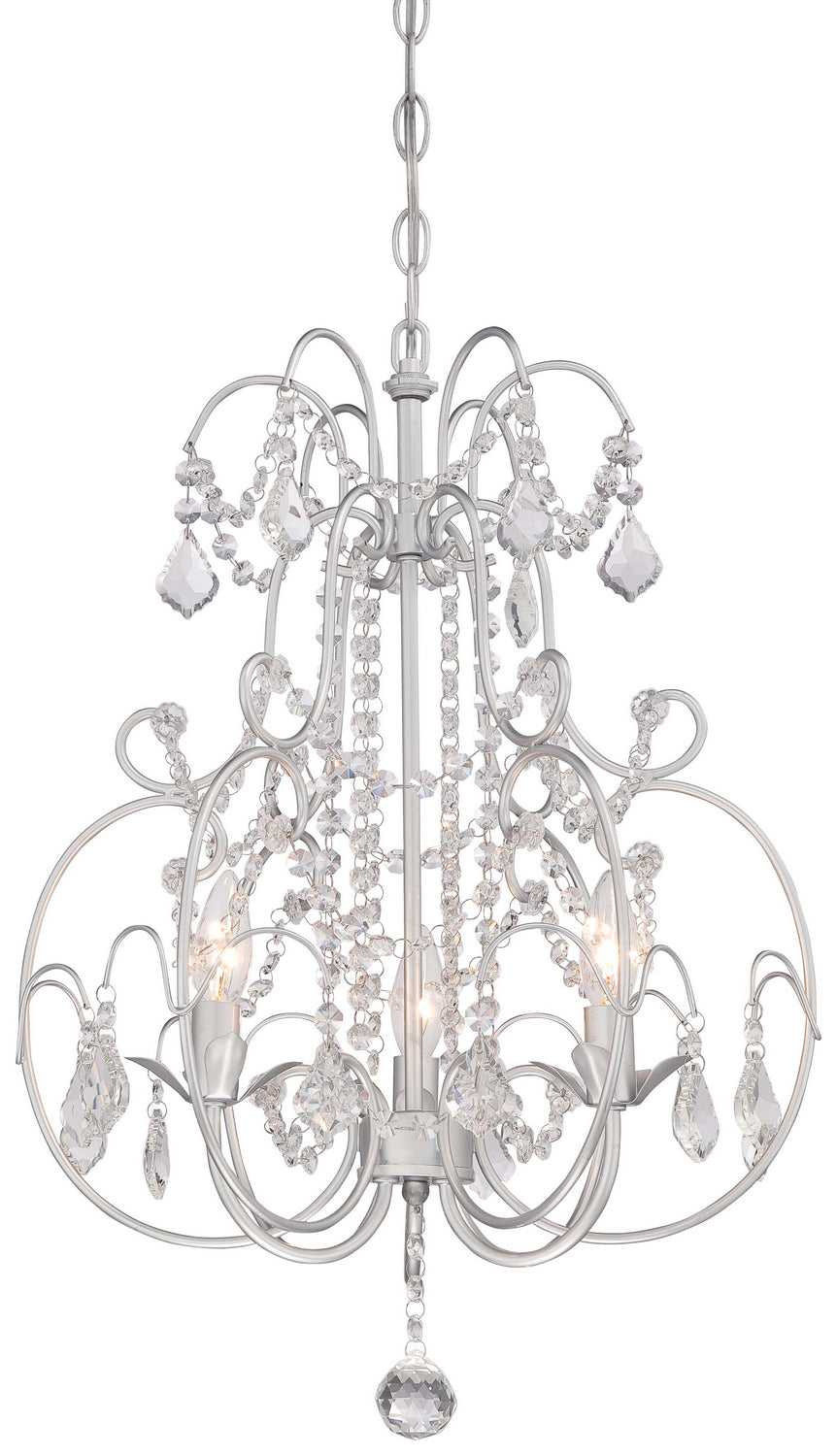 Minka-Lavery - 3153-599 - Three Light Mini Chandelier - Isabella`S Crown - Vintage Silver