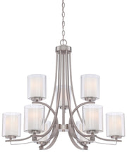Minka-Lavery - 4109-84 - Nine Light Chandelier - Parsons Studio - Brushed Nickel