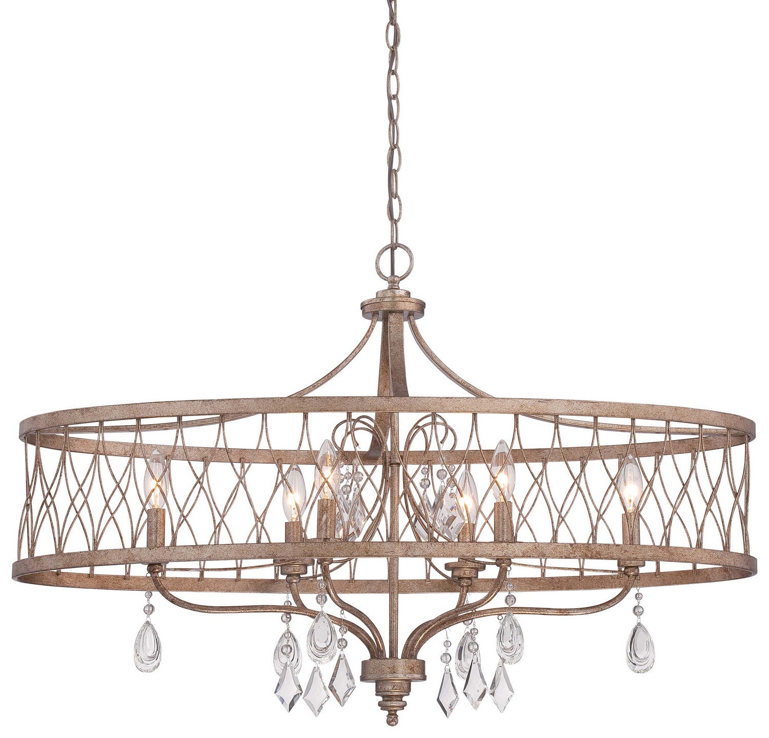 Minka-Lavery - 4407-581 - Six Light Island Pendant - West Liberty - Olympus Gold