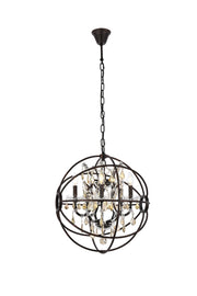 Elegant Lighting - 1130D20DB-GT/RC - Five Light Pendant - Geneva - Dark Bronze