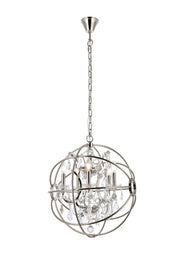 Elegant Lighting - 1130D20PN/RC - Five Light Pendant - Geneva - Polished Nickel