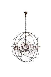 Elegant Lighting - 1130G43DB/RC - 18 Light Chandelier - Geneva - Dark Bronze