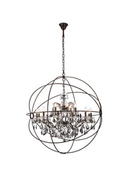 Elegant Lighting - 1130G43DB-SS/RC - 18 Light Chandelier - Geneva - Dark Bronze