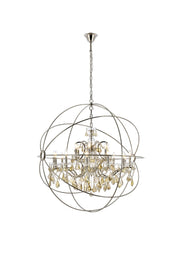 Elegant Lighting - 1130G43PN-GT/RC - 18 Light Chandelier - Geneva - Polished Nickel