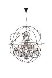 Elegant Lighting - 1130G60DB-SS/RC - 25 Light Chandelier - Geneva - Dark Bronze
