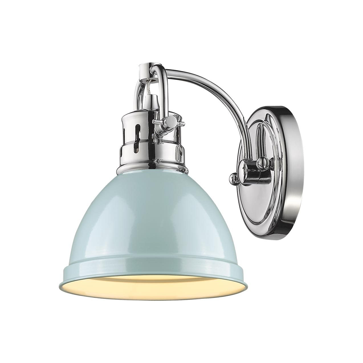 Golden - 3602-BA1 CH-SF - One Light Bath Vanity - Duncan - Chrome