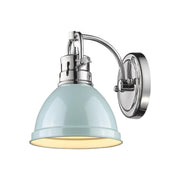 Golden - 3602-BA1 CH-SF - One Light Bath Vanity - Duncan - Chrome