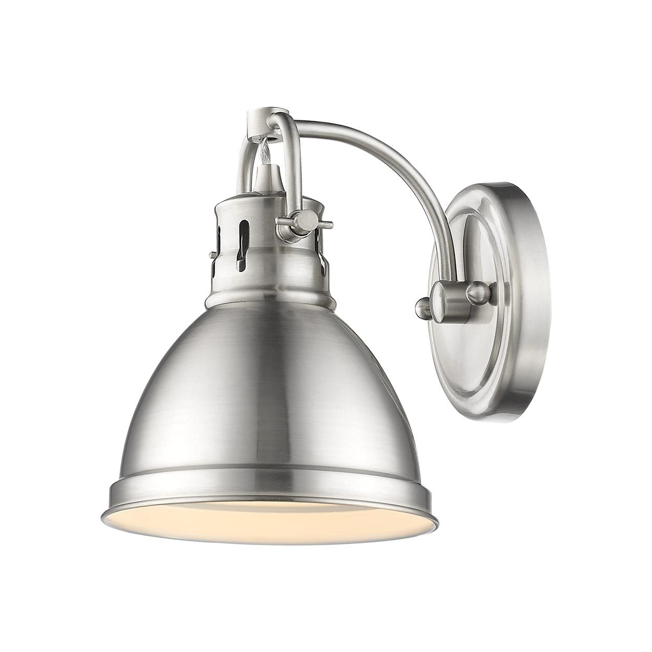 Golden - 3602-BA1 PW-PW - One Light Bath Vanity - Duncan - Pewter