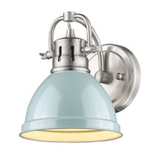 Golden - 3602-BA1 PW-SF - One Light Bath Vanity - Duncan - Pewter