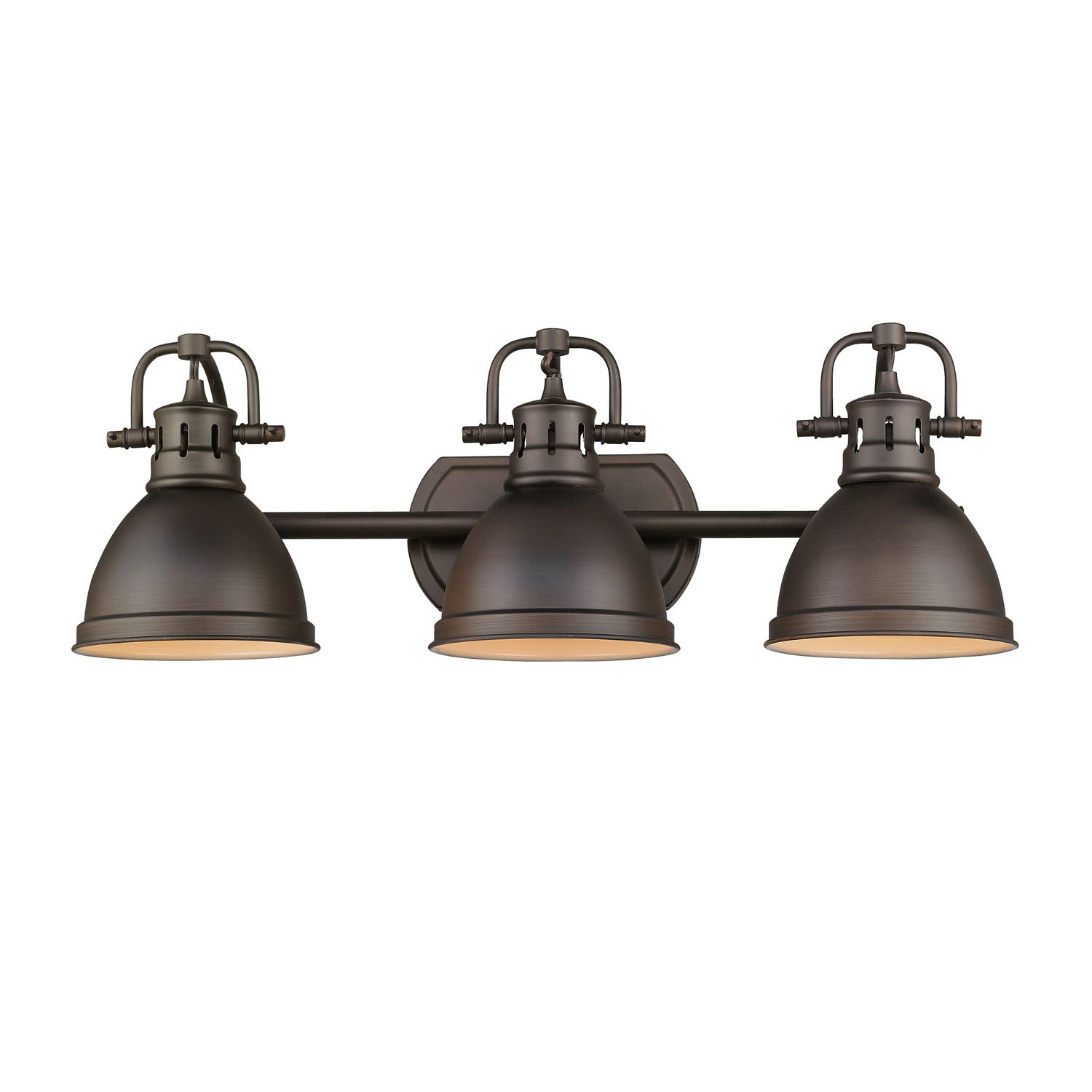 Golden - 3602-BA3 RBZ-RBZ - Three Light Bath Vanity - Duncan - Rubbed Bronze