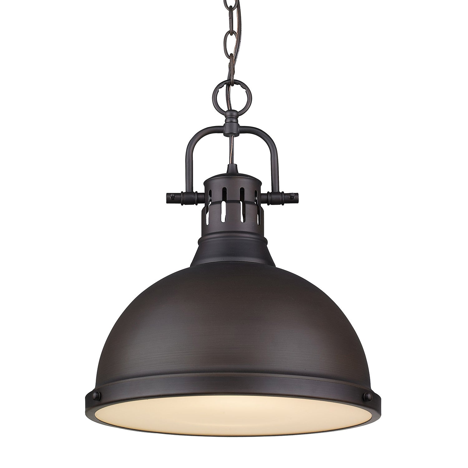 Golden - 3602-L RBZ-RBZ - One Light Pendant - Duncan - Rubbed Bronze