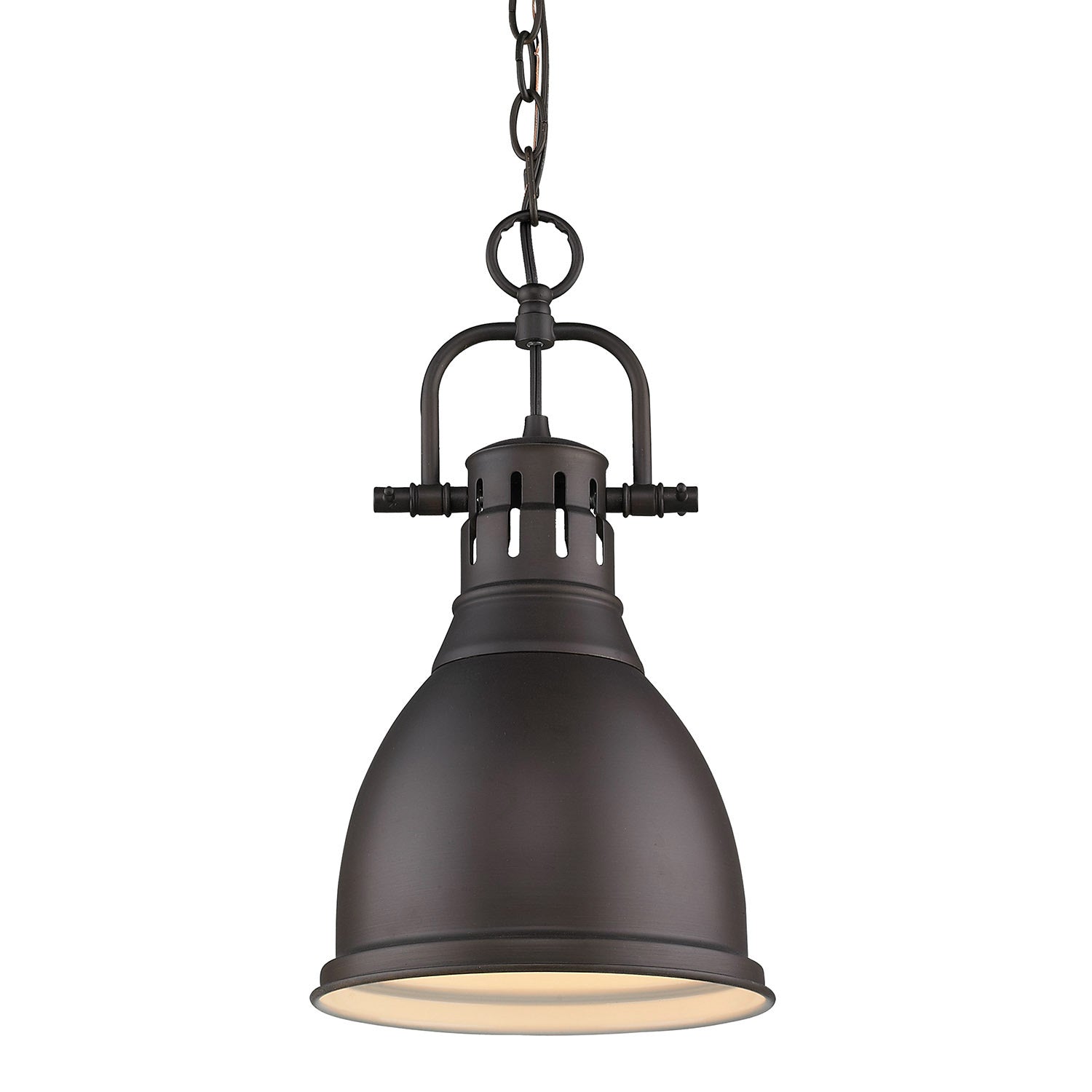 Golden - 3602-S RBZ-RBZ - One Light Pendant - Duncan - Rubbed Bronze