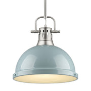 Golden - 3604-L PW-SF - One Light Pendant - Duncan - Pewter