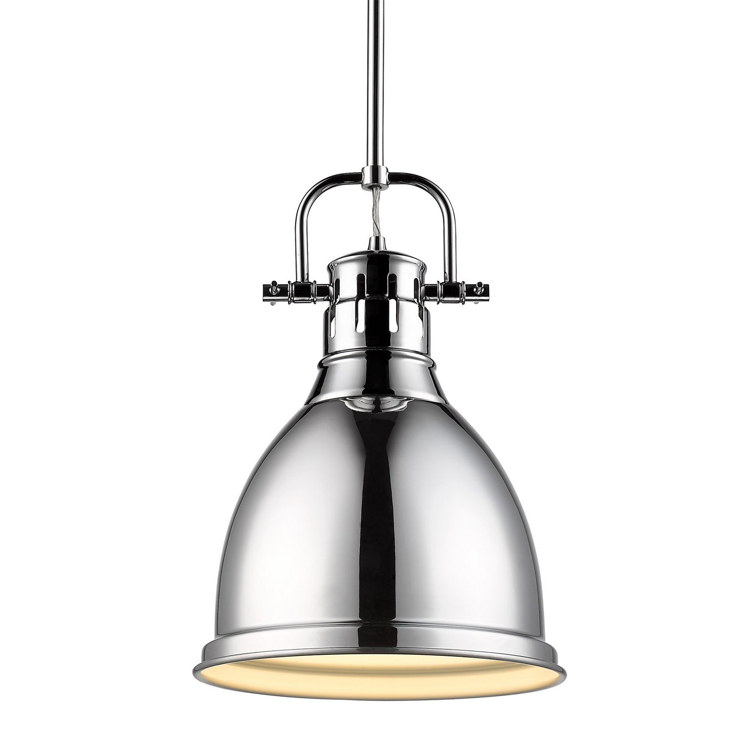 Golden - 3604-S CH-CH - One Light Pendant - Duncan - Chrome