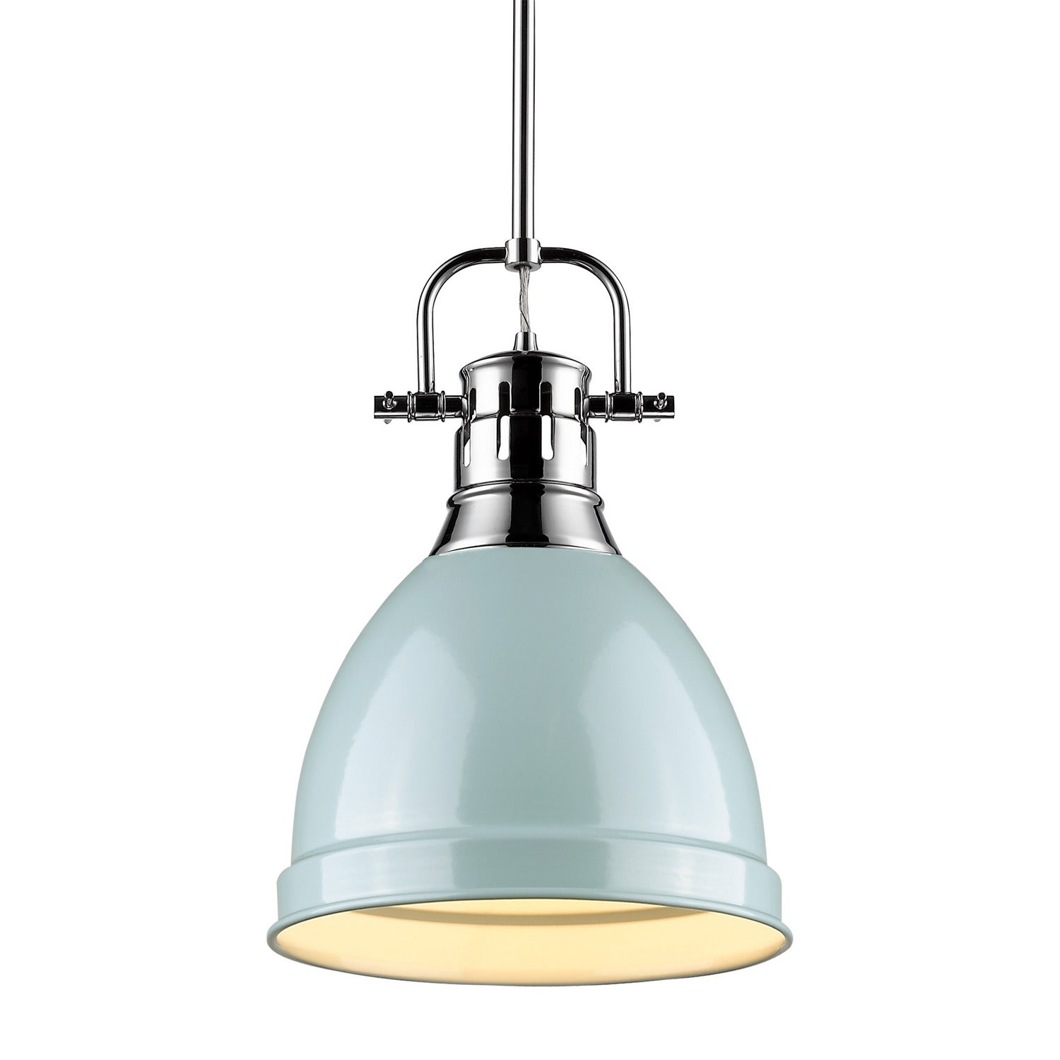 Golden - 3604-S CH-SF - One Light Pendant - Duncan - Chrome