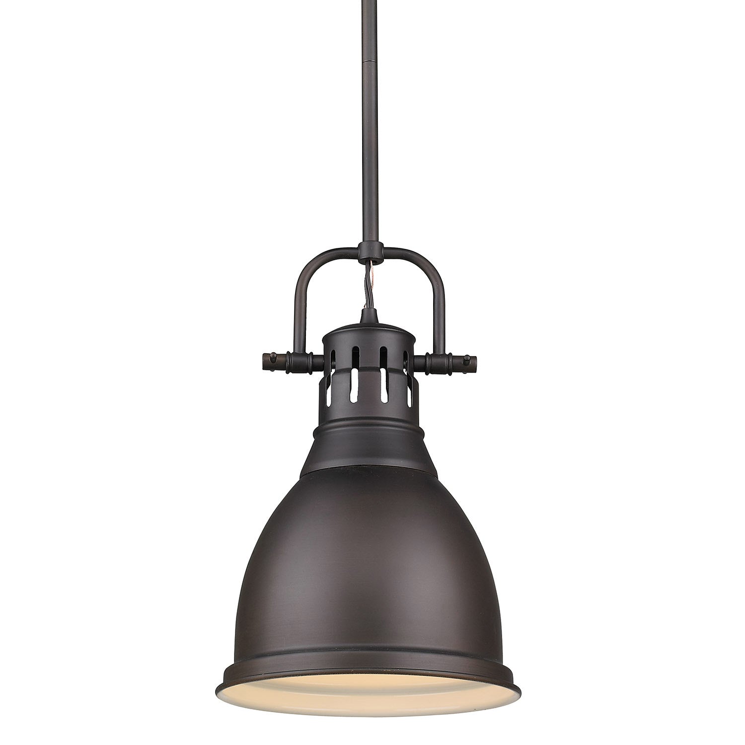 Golden - 3604-S RBZ-RBZ - One Light Pendant - Duncan - Rubbed Bronze