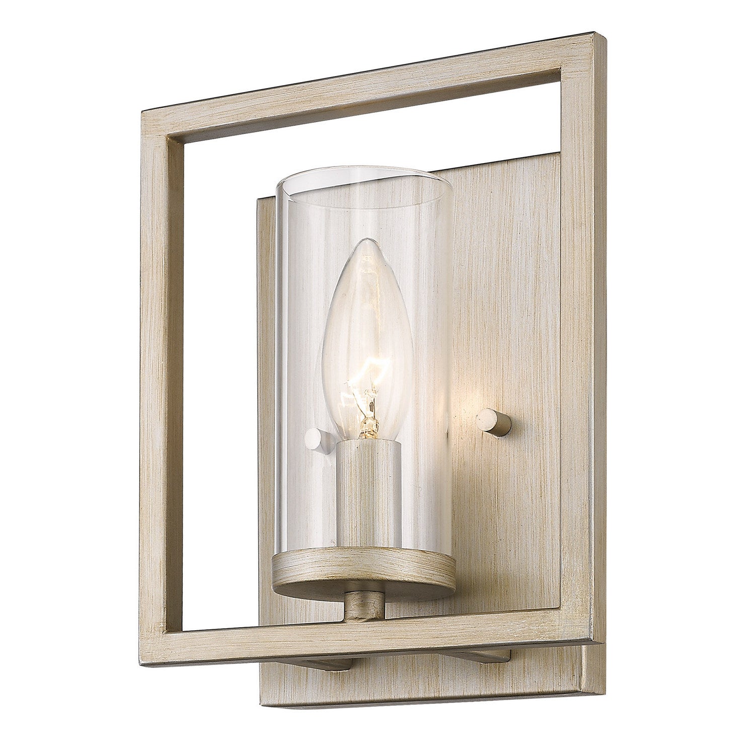 Golden - 6068-1W WG - One Light Wall Sconce - Marco - White Gold