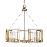 Golden - 6068-5 WG - Five Light Chandelier - Marco - White Gold