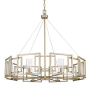 Golden - 6068-8 WG - Eight Light Chandelier - Marco - White Gold