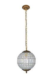 Elegant Lighting - 1205D12FG/RC - One Light Pendant - Olivia - French Gold