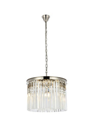 Elegant Lighting - 1208D20PN/RC - Six Light Pendant - Sydney - Polished Nickel