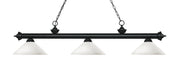 Z-Lite - 200-3MB-AMO14 - Three Light Billiard - Riviera - Matte Black