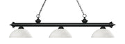 Z-Lite - 200-3MB-DMO14 - Three Light Billiard - Riviera - Matte Black