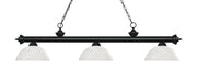 Z-Lite - 200-3MB-DWL14 - Three Light Billiard - Riviera - Matte Black