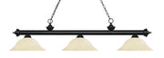 Z-Lite - 200-3MB-GM16 - Three Light Billiard - Riviera - Matte Black