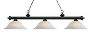 Z-Lite - 200-3MB-WM16 - Three Light Billiard - Riviera - Matte Black