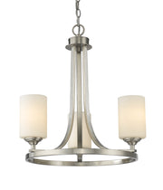 Z-Lite - 435-3BN - Three Light Chandelier - Bordeaux - Brushed Nickel