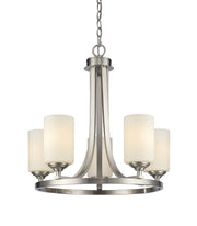 Z-Lite - 435-5BN - Five Light Chandelier - Bordeaux - Brushed Nickel