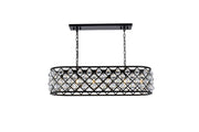 Elegant Lighting - 1216G40MB/RC - Six Light Chandelier - Madison - Matte Black