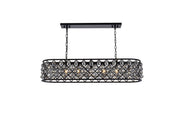 Elegant Lighting - 1216G50MB-SS/RC - Seven Light Chandelier - Madison - Matte Black