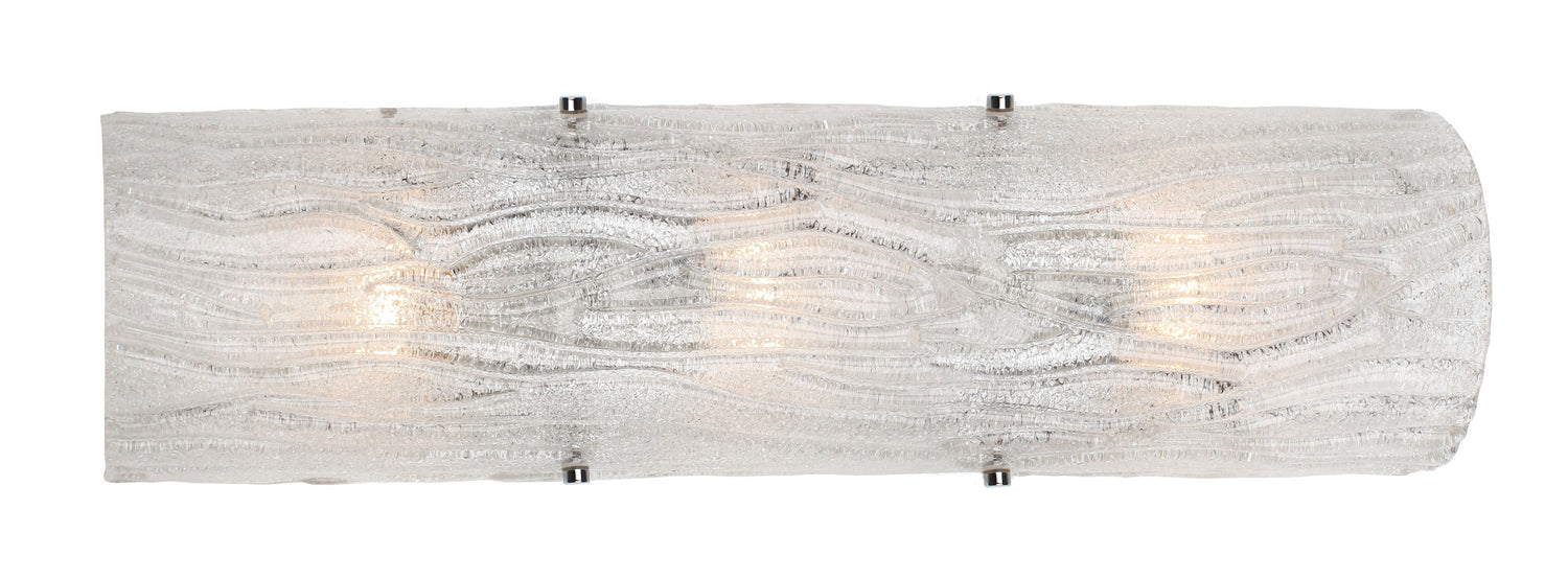 Varaluz - AC1105 - Three Light Wall Sconce - Brilliance - Chrome