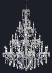 Elegant Lighting - 2016G36C/RC - 24 Light Chandelier - St. Francis - Chrome