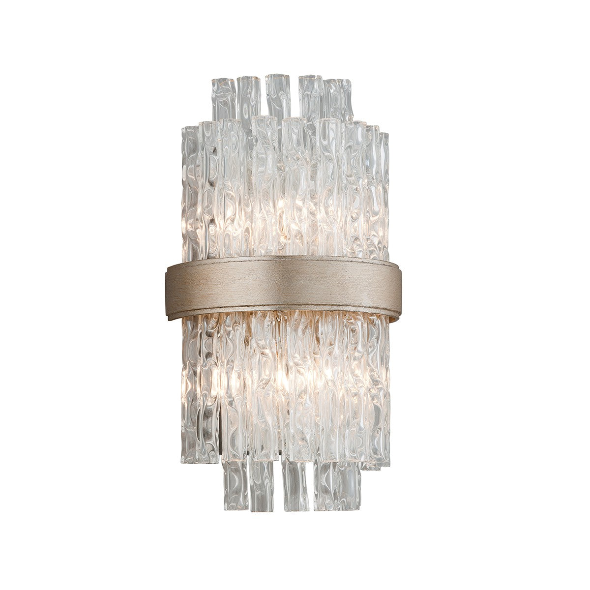 Corbett Lighting - 204-12 - Two Light Wall Sconce - Chime - Silver Leaf Polished Stainless