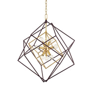 Hudson Valley - 1222-AGB - Nine Light Pendant - Roundout - Aged Brass