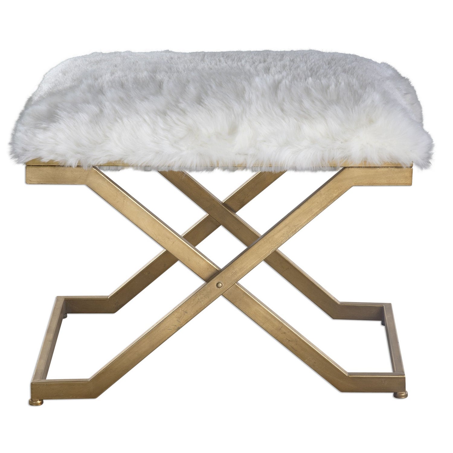 Uttermost - 23278 - Bench - Farran - Antiqued Gold Leaf