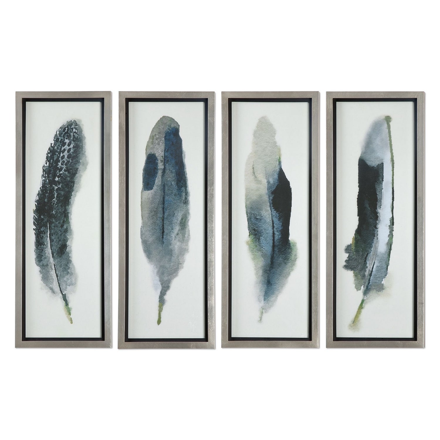 Uttermost - 41554 - Wall Art - Feathered Beauty - Silver Leaf