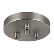 Generation Lighting - MPC03SN - Three Light Multi-Port Canopy with Swag Hooks - Multi-Port Canopies - Satin Nickel