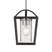 Golden - 4309-M1L BLK-SD - One Light Mini Pendant - Mercer - Matte Black