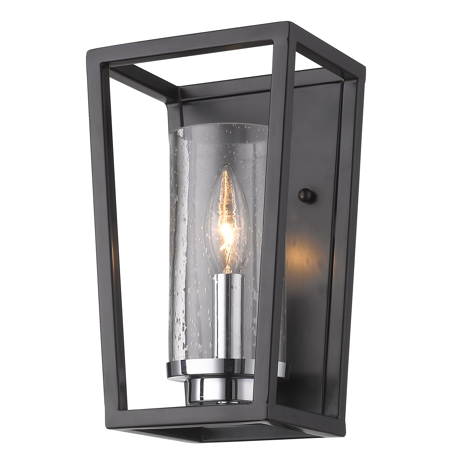 Golden - 4309-WSC BLK-SD - One Light Wall Sconce - Mercer - Matte Black