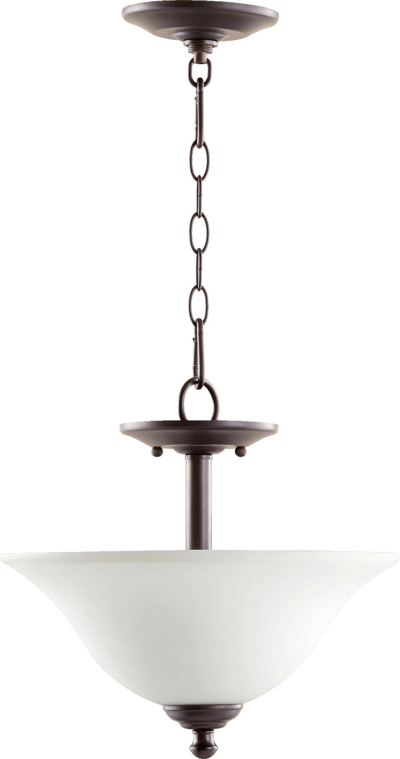 Quorum - 2810-13186 - Two Light Dual Mount - Spencer - Oiled Bronze|Satin Opal
