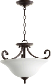 Quorum - 2854-18186 - Three Light Dual Mount - Bryant - Oiled Bronze|Satin Opal