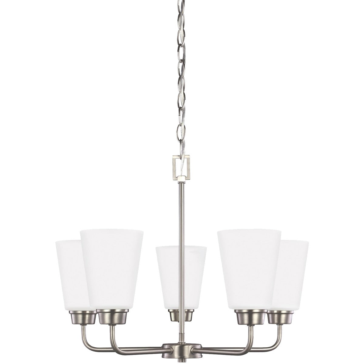 Generation Lighting - 3115205-962 - Five Light Chandelier - Kerrville - Brushed Nickel