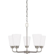 Generation Lighting - 3115205-962 - Five Light Chandelier - Kerrville - Brushed Nickel