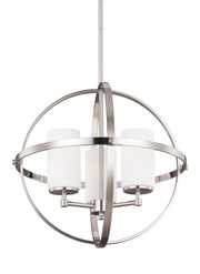 Generation Lighting - 3124603-962 - Three Light Chandelier - Alturas - Brushed Nickel